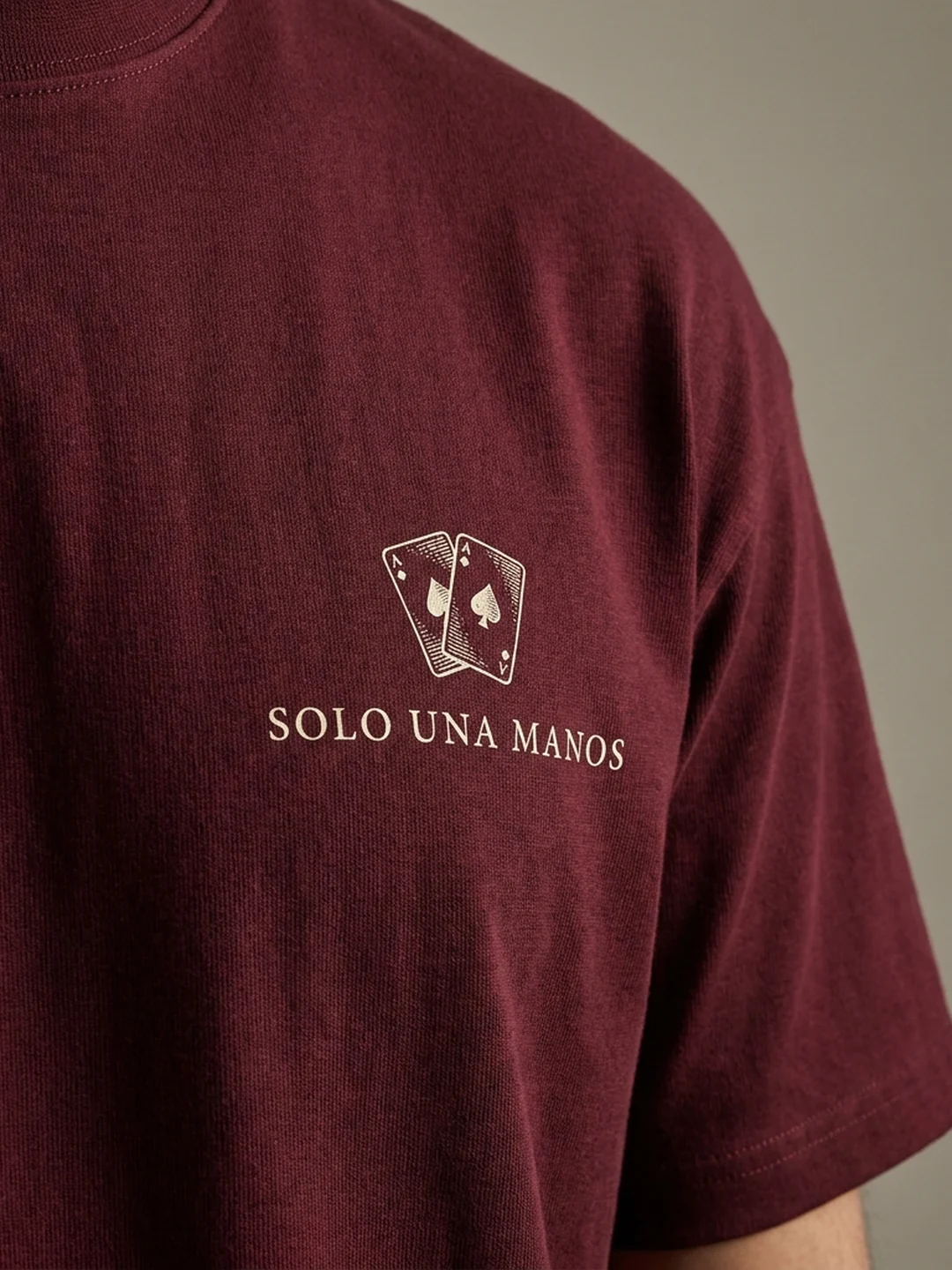 Solo Una Manos, maglietta poker elegante